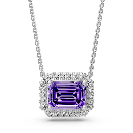White Gold Necklace with Tanzanite Stone R38751224