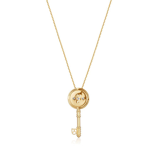 Diamond Pendant RIBAS in Yellow Gold JFA199771