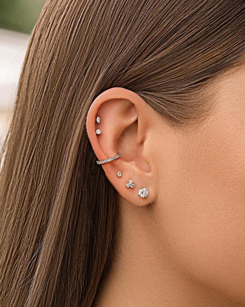 Diamond Piercing in Rose Gold JFA10803