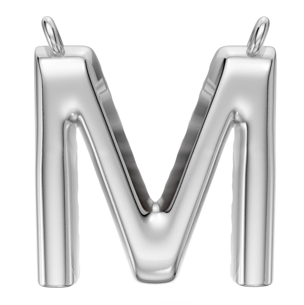 Diamond Letter M Pendant in White Gold R35151224