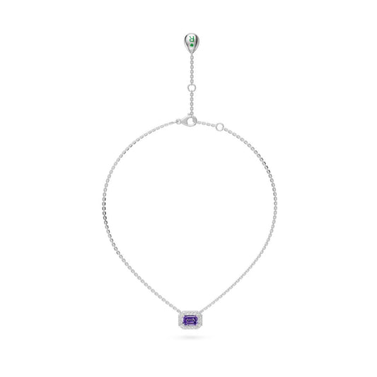 White Gold Necklace with Tanzanite Stone R03940325
