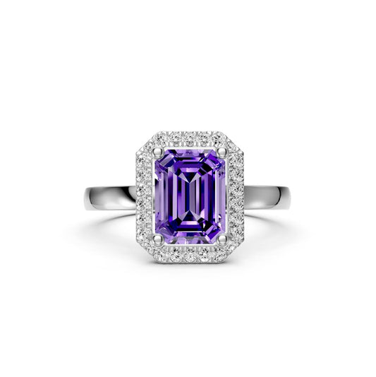 Diamond Ring with Tanzanite in White Gold R38851224