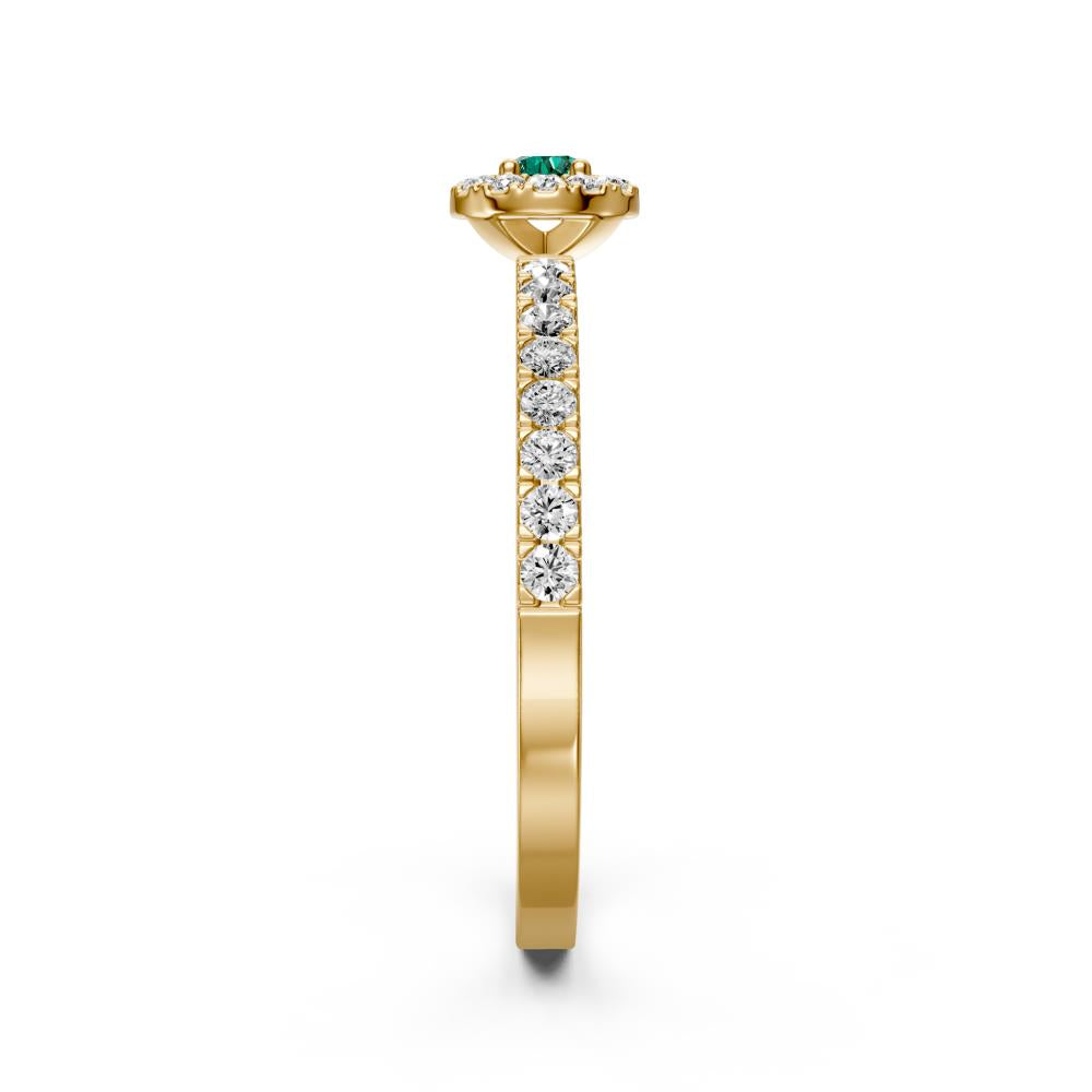 Diamond Ring with Sapphire in Yellow Gold R02470325