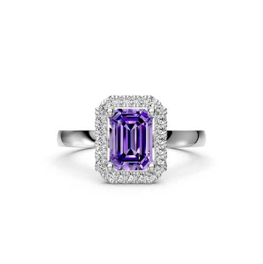 Diamond Ring with Tanzanite in White Gold R38891224