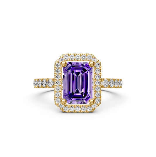 Diamond Ring with Tanzanite in Yellow Gold R38901224