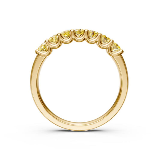 Yellow Sapphire Band Ring in Yellow Gold R03360325