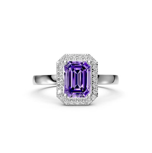 Diamond Ring with Tanzanite in White Gold R38831224