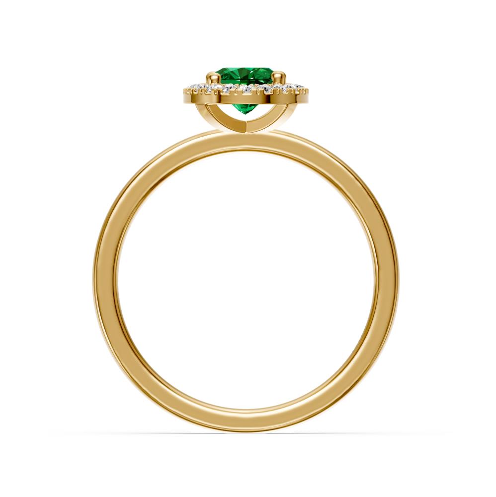 Yellow gold ring with Tsavorites R39080825