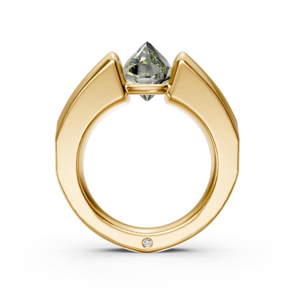 Uncut Diamond Ring in Yellow Gold AAR0850