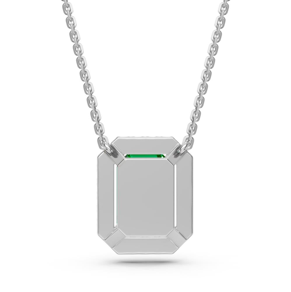 White Gold Necklace with Tsavorite Stone R36271224