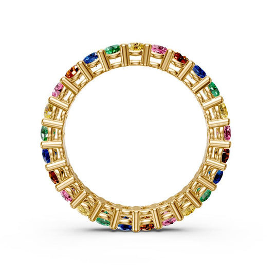 Sapphire Band Ring in Yellow Gold R02890325