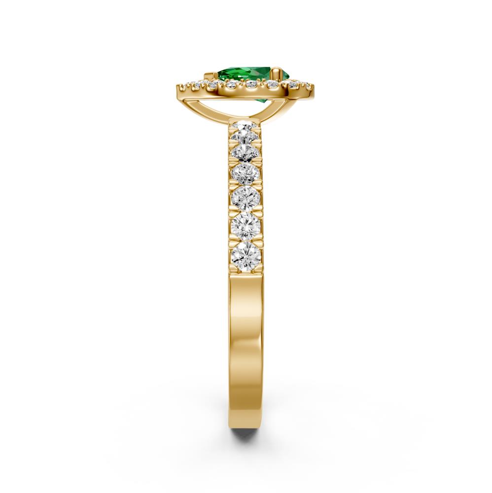 Diamond Ring with Tsavorites in Yellow Gold R39031224