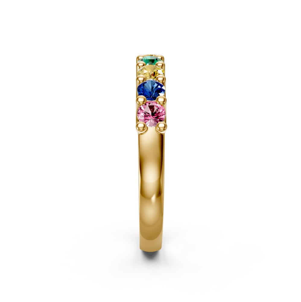 Sapphire Band Ring in Yellow Gold R02790325