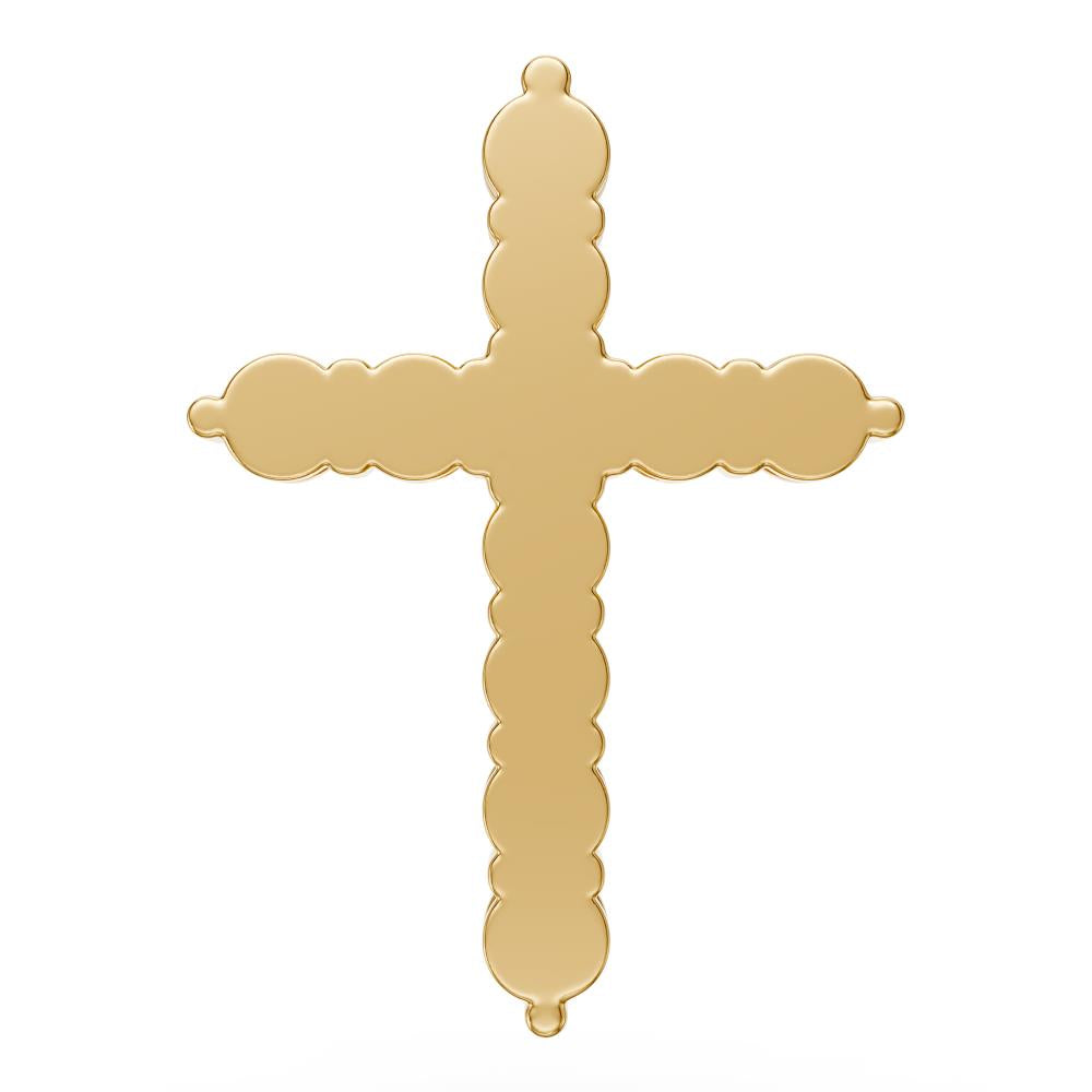 Diamond Cross Pendant in Yellow Gold JFA13474