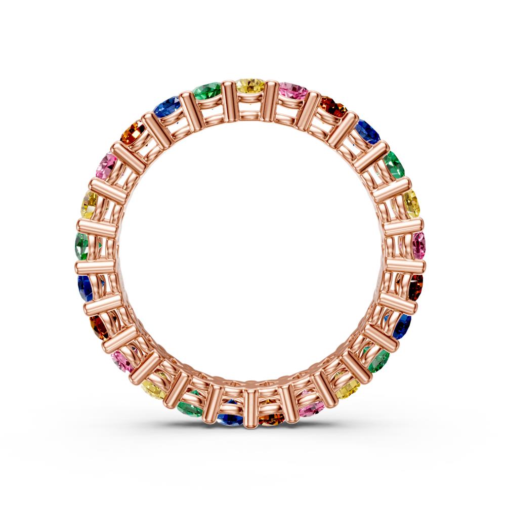 Sapphire Band Ring in Rose Gold R02900325