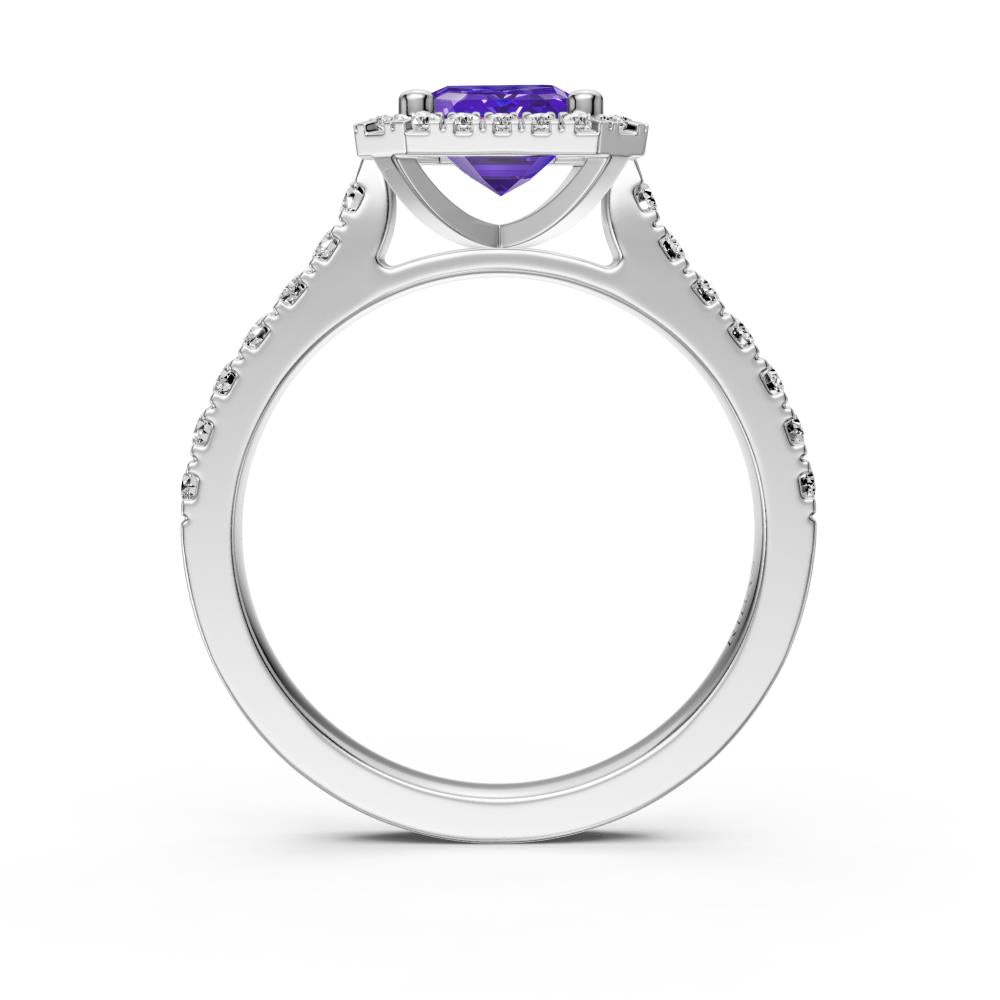 Diamond Ring with Tanzanite in White Gold R38911224