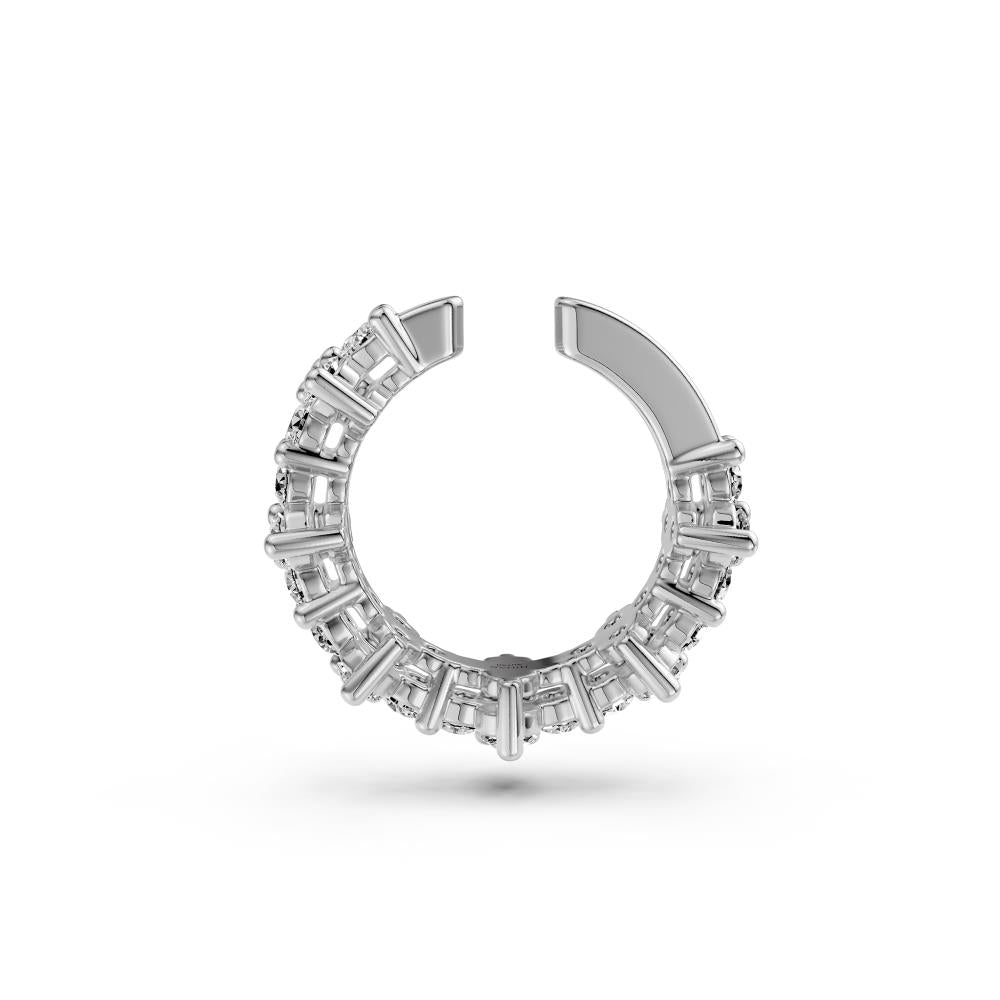 Diamond Cuff Earring in White Gold R33141124P
