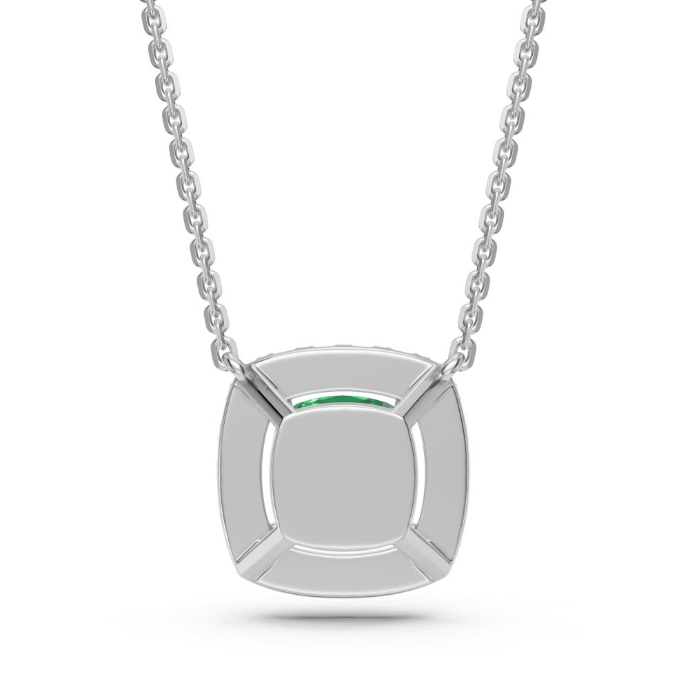 White Gold Necklace with Tsavorite Stone R37351224