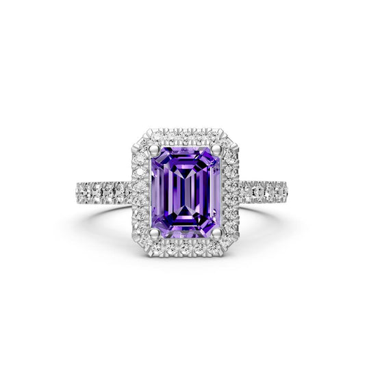 Diamond Ring with Tanzanite in White Gold R38911224
