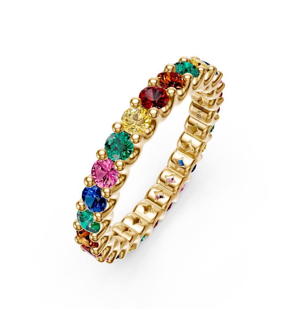 Sapphire Band Ring in Yellow Gold R02660325
