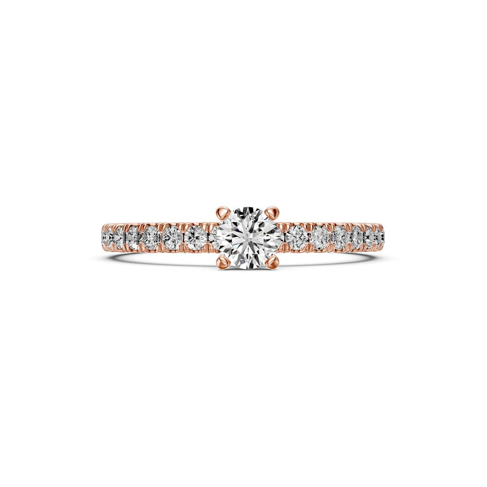 Diamond Ring in Rose Gold R15001024