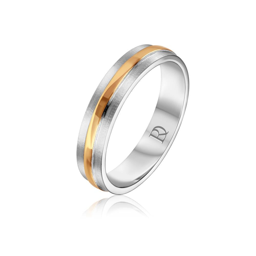 Wedding Band Ring in White Gold JFA4688