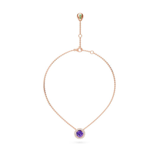 Rose Gold Necklace with Tanzanite Stone R36871224