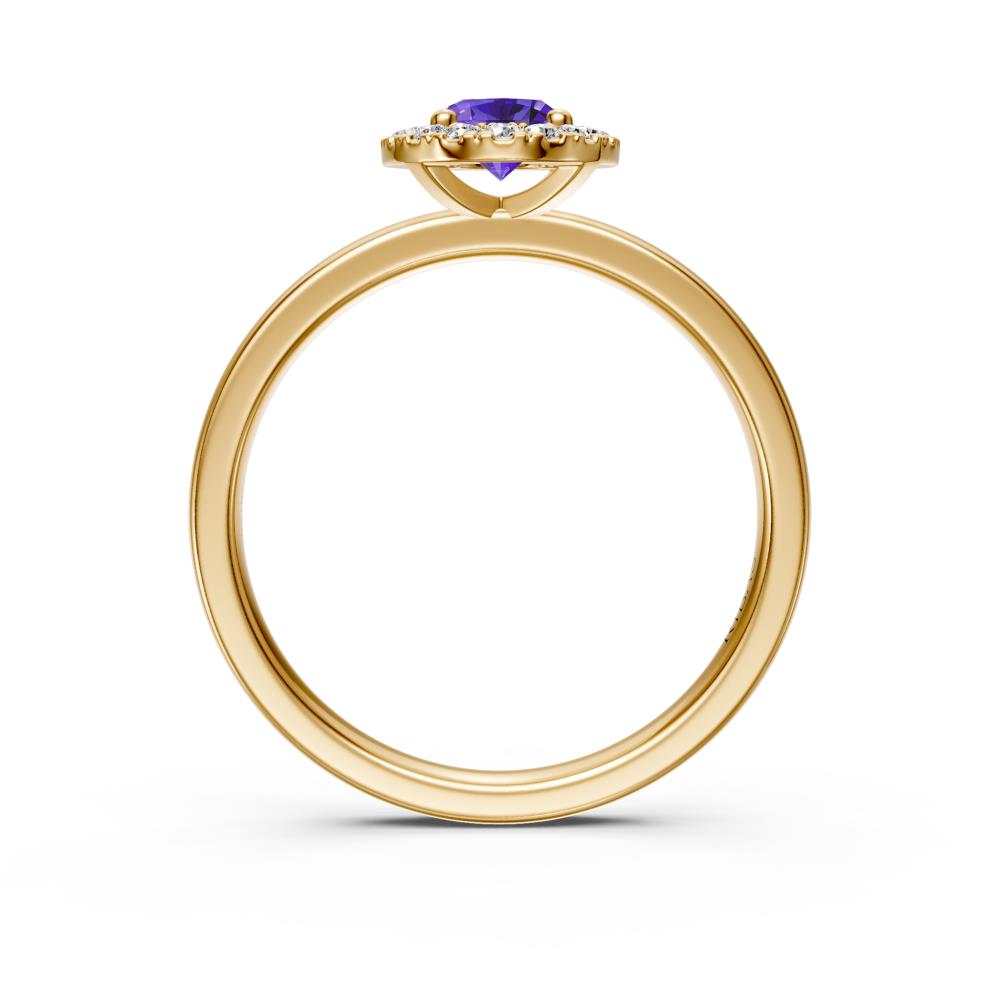 Diamond Ring with Tanzanite in Yellow Gold R38011224