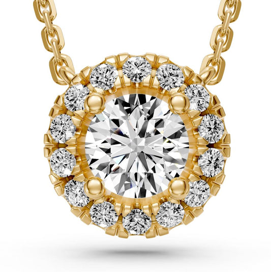 Diamond Necklace in Yellow Gold, 0.20ct R14601024
