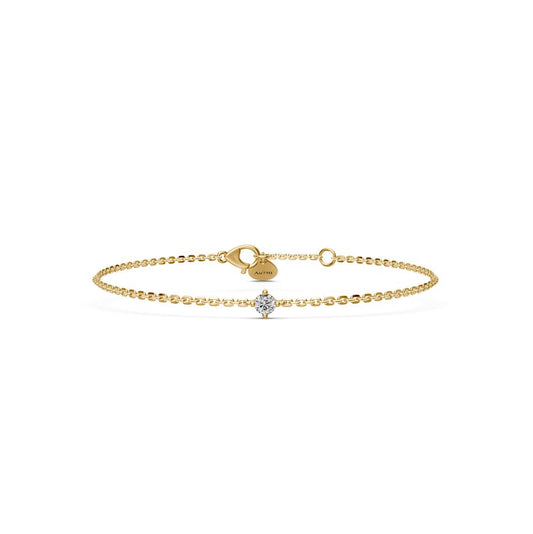 Yellow gold bracelet with diamond R27550725