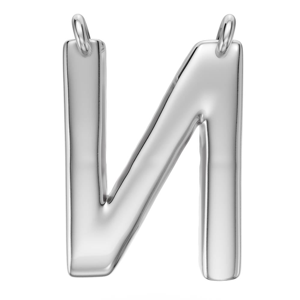 Diamond Letter N Pendant in White Gold R35181224