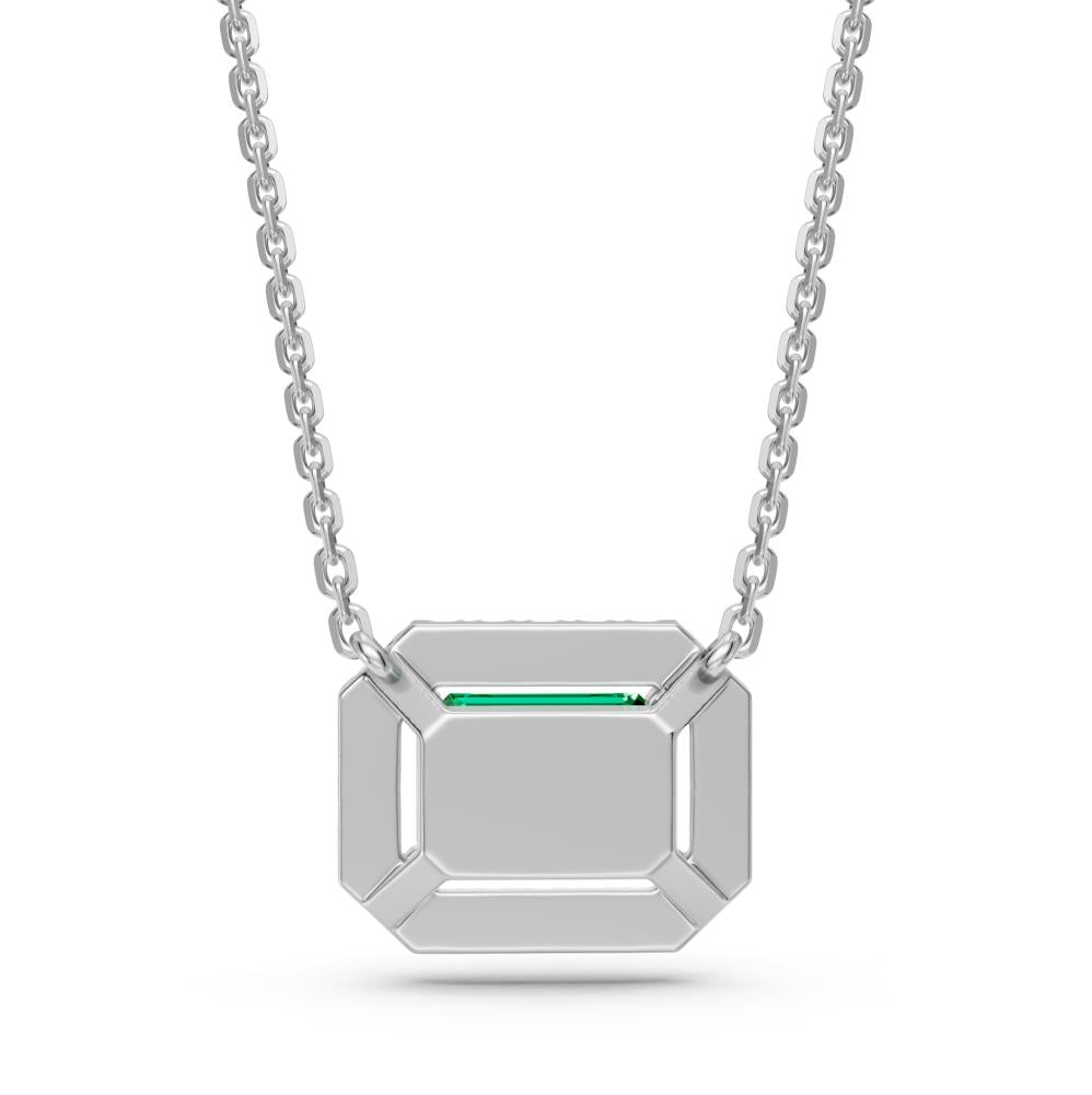 White Gold Necklace with Tsavorite Stone R36251224