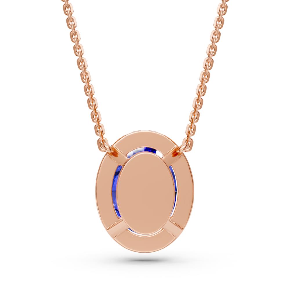 Rose Gold Necklace with Tanzanite Stone R36811224