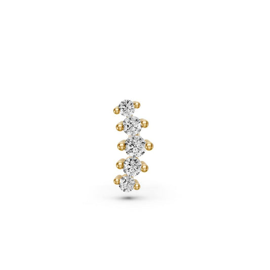 Diamond piercing in Yellow Gold R28311124