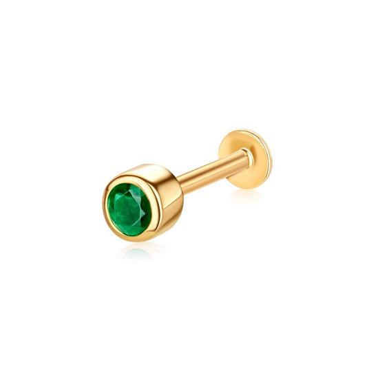 Emerald Piercing in Yellow Gold JFA7663