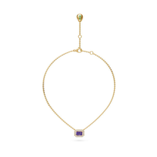 Yellow Gold Necklace with Tanzanite Stone R04000325