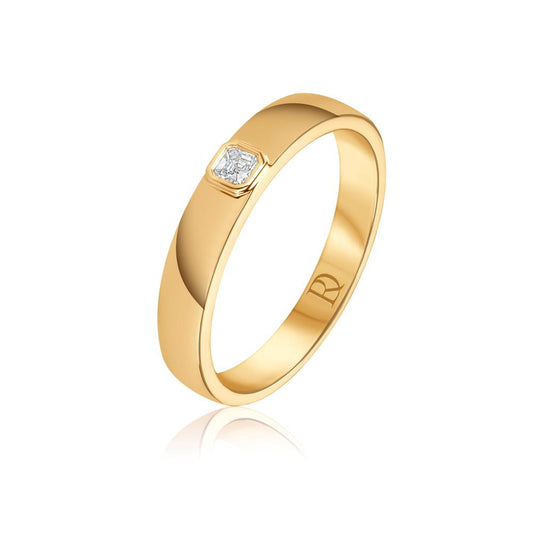 Wedding Diamond Band Ring in Yellow Gold JFA3178