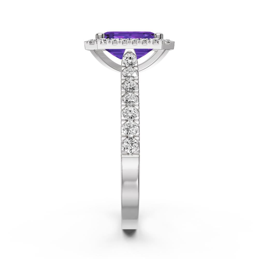 Diamond Ring with Tanzanite in White Gold R38911224