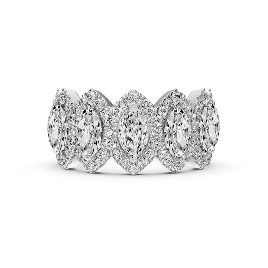 Diamond Ring in White Gold AAR0856