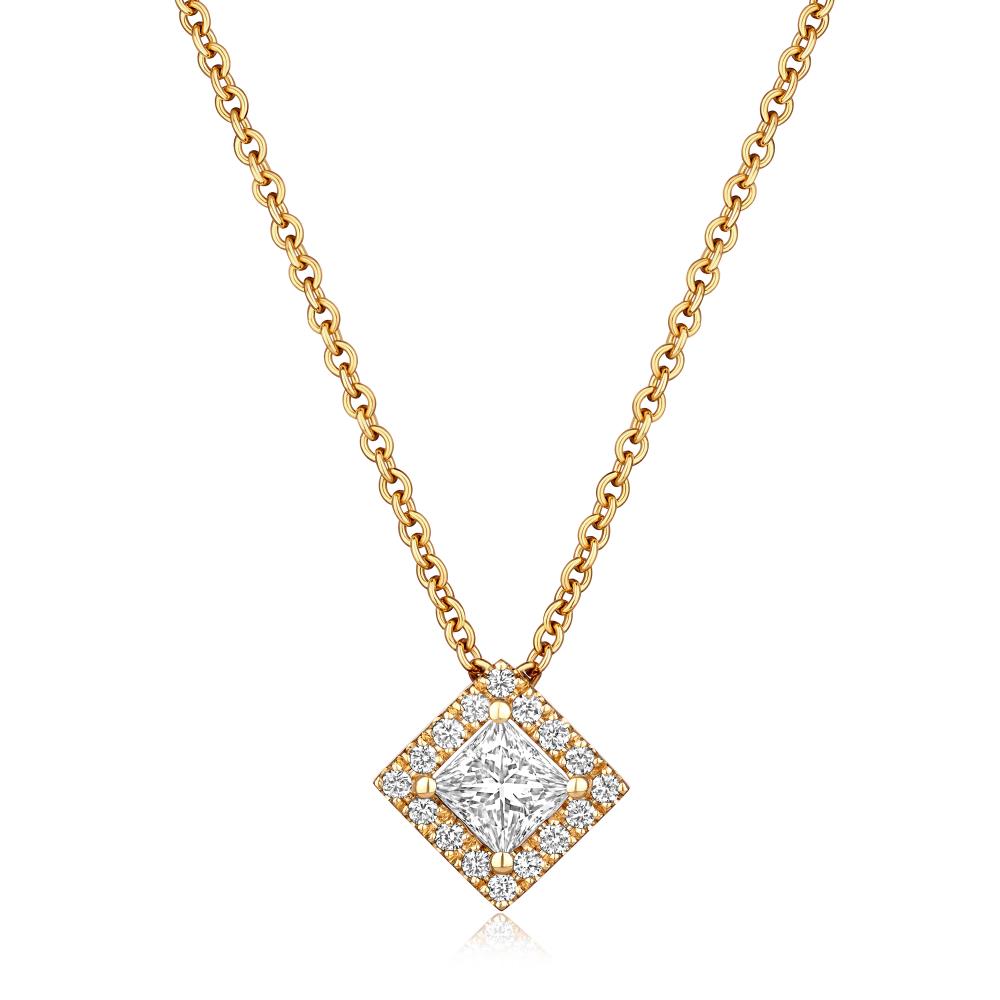 Diamond Necklace in Yellow Gold NA1244