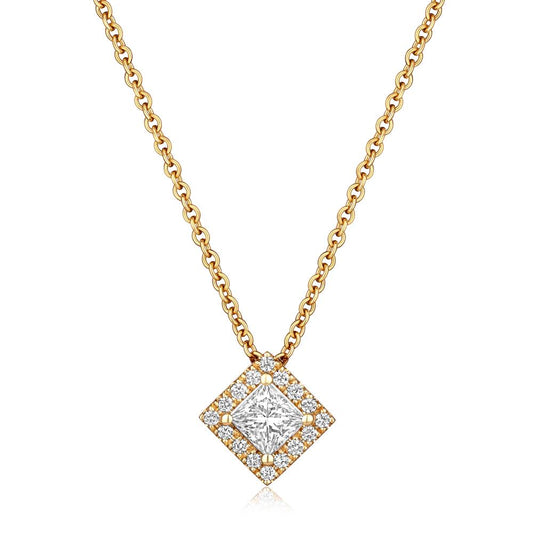 Diamond Necklace in Yellow Gold NA1244