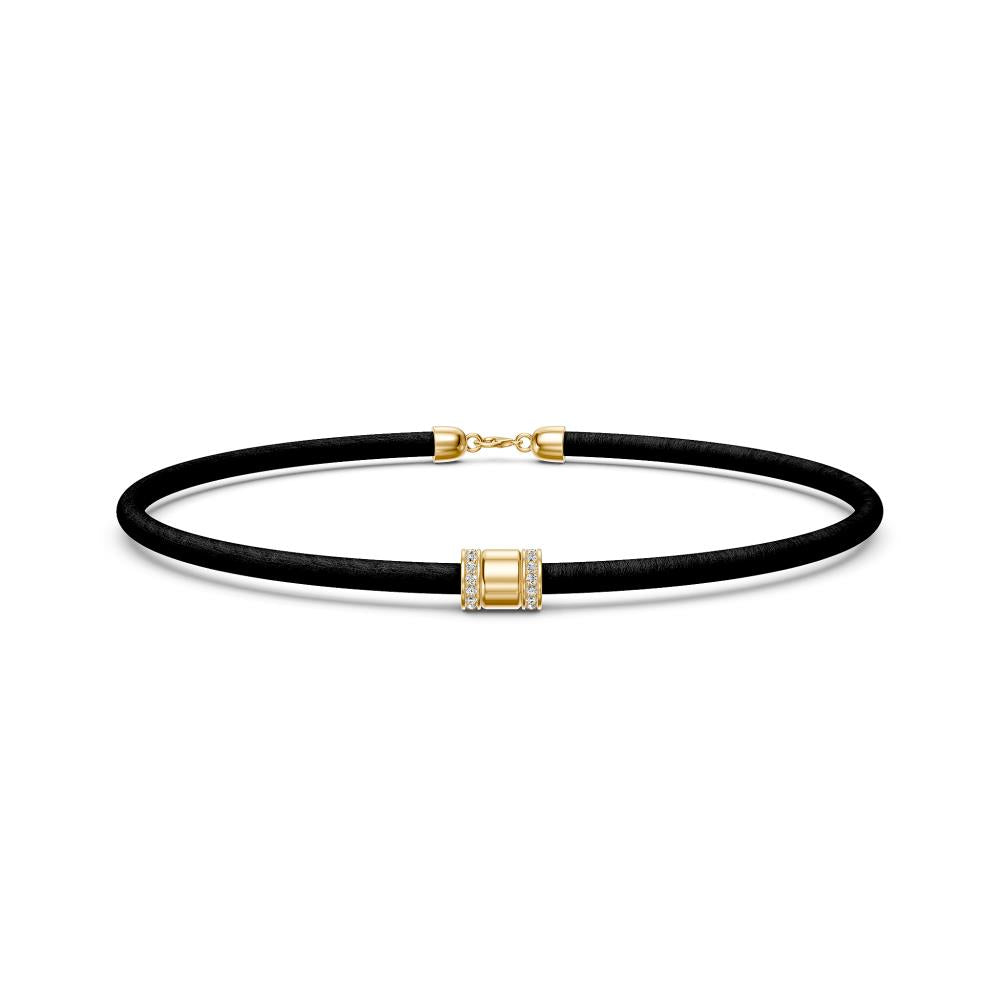 Leather Diamond Bracelet R22441124