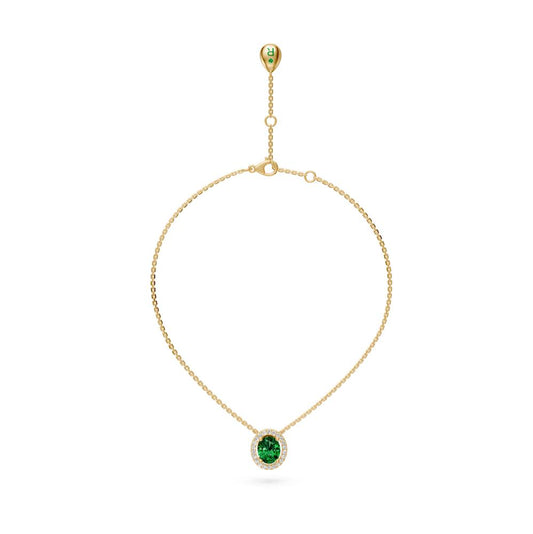 Yellow Gold Necklace with Tsavorite Stone R39430125