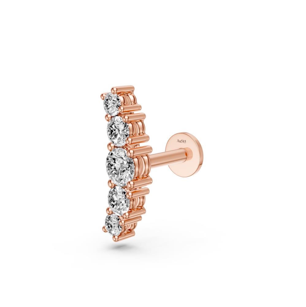 Diamond Piercing in Rose Gold R25080725