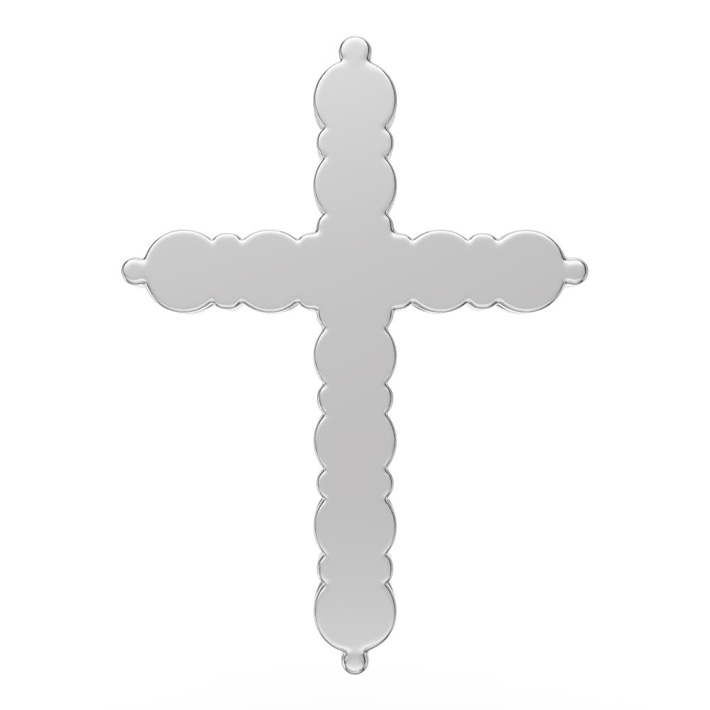 Diamond Cross Pendant in White Gold R22151124