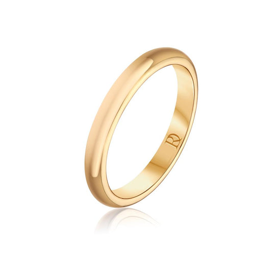 Wedding Band Ring in Yellow Gold JFA3294