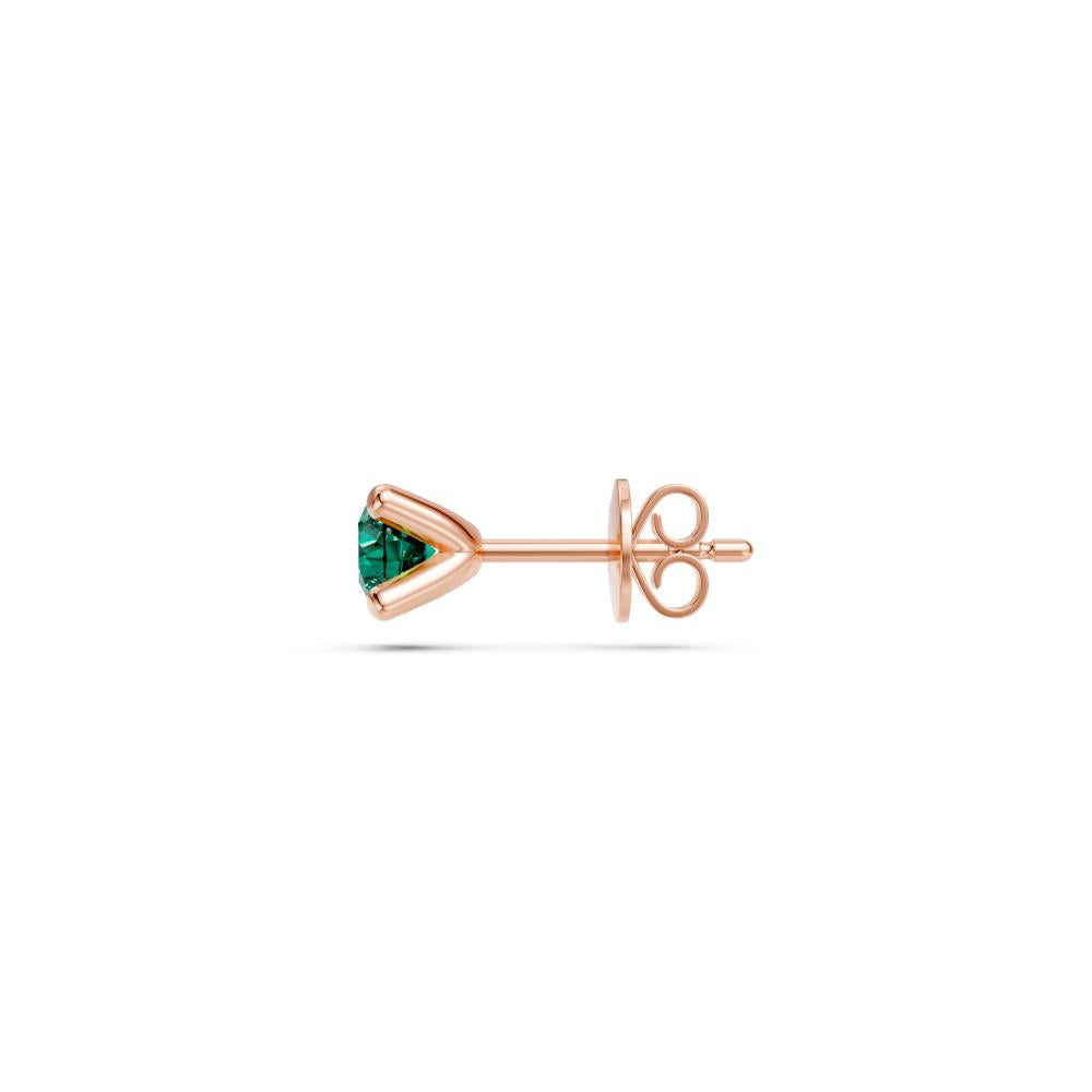 Green Sapphire Earring in Rose Gold R02130325