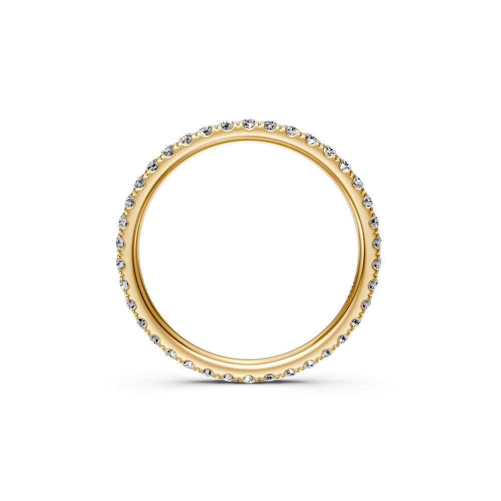 Diamond Band Ring in Yellow Gold R00770225P