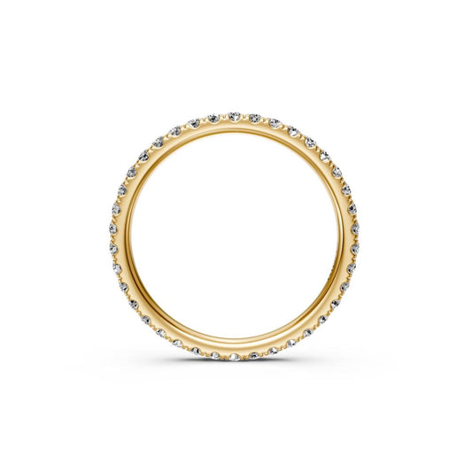Diamond Band Ring in Yellow Gold R00770225P