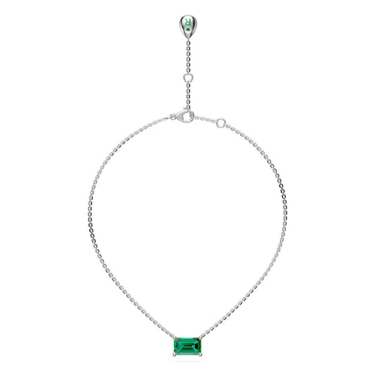White Gold Necklace with Tsavorite Stone R36281224